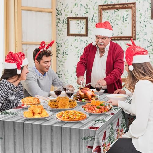 195PCS Silver Christmas Party Supplies Tableware Set for 24 Guests