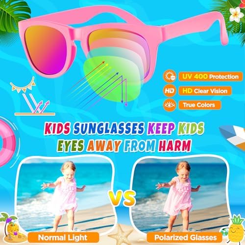 INNOCHEER Kids Sunglasses 16 Pack UV400 Protection