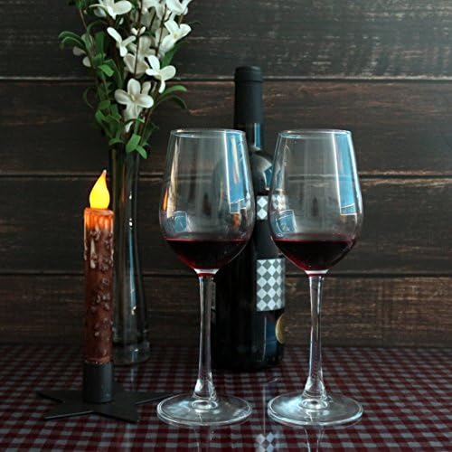 CVHOMEDECO Real Wax LED Timer Candles 6-34 Inch 2 Pack