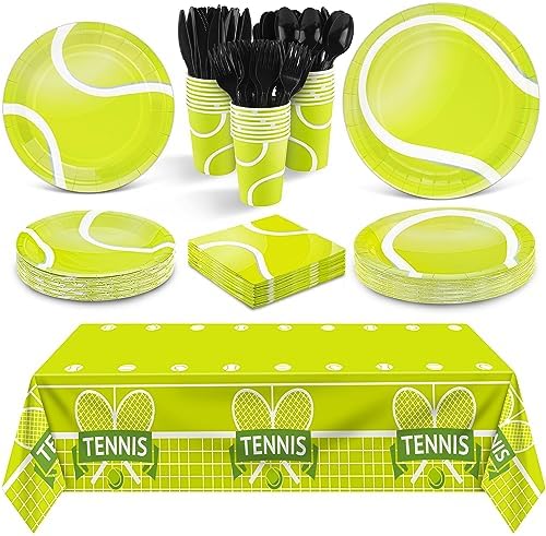 Durony 169 Piece Tennis Party Tableware Set