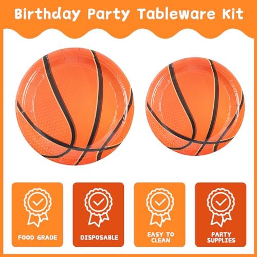 170Pcs Basketball Themed Party Supplies Set for Birthday