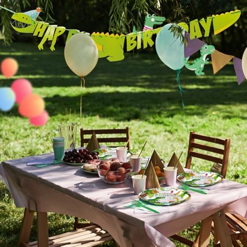 Dinosaur Plates and Napkins for 24 Guests