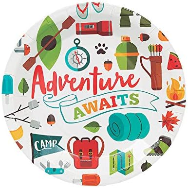 Fun Express Adventure Awaits Dinner Plates - 8 Piece Set