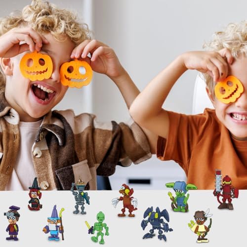 12PCS Halloween Building Blocks Toys for Kids