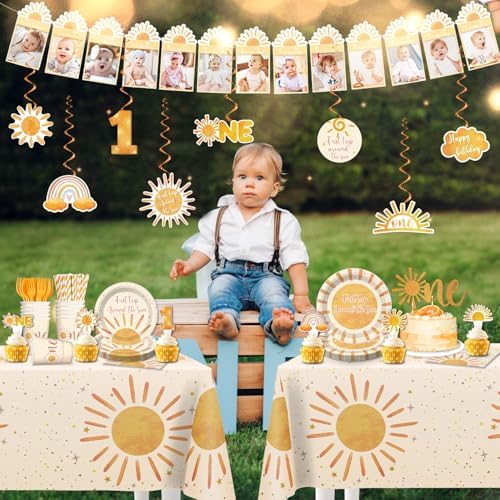 Boho First Trip Around The Sun Decorations Set