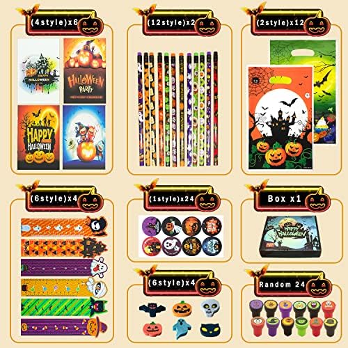 168 Halloween Party Favors with Stationery Supplies