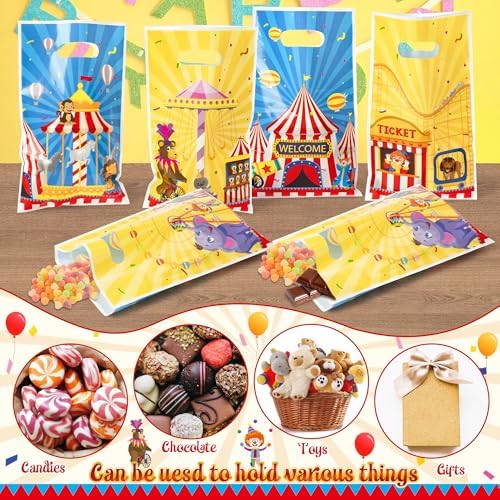 Carnival Circus Party Favor Bags 150Pcs Animal Themed Treat Gift Bags