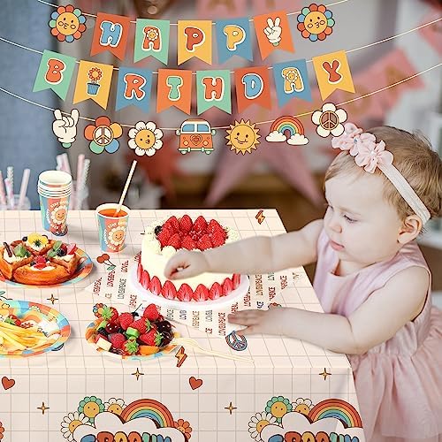 Ctosree 173 Pcs Groovy Party Supplies Set