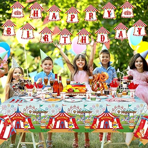 172 Pcs Circus Carnival Party Decorations Set