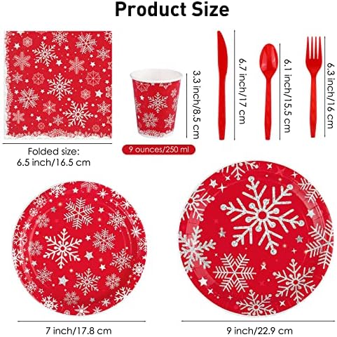 Durony 169 Piece Snowflake Tableware Set for 24 Guests