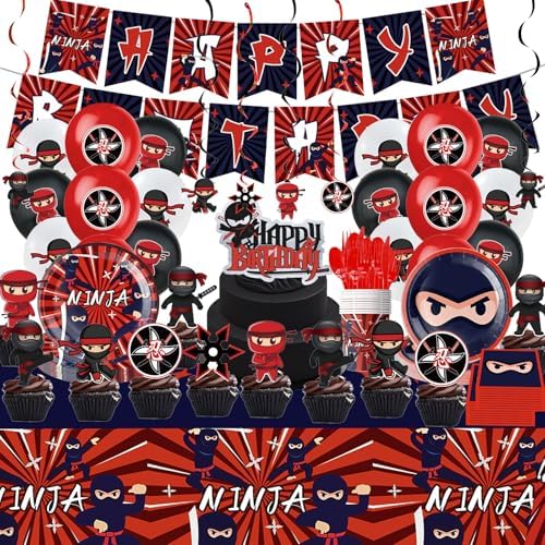 Ninja Themed Birthday Party Supplies Set