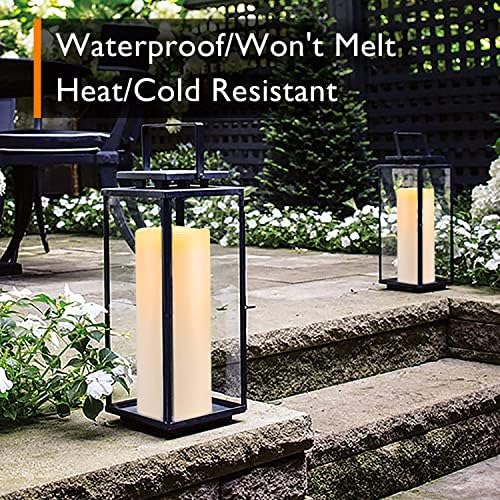 Homemory Waterproof Flameless Candles with Remote Control Timer