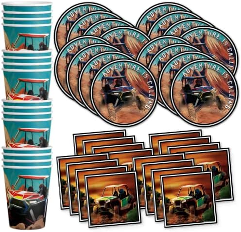ATV Birthday Party Supplies Set for 16