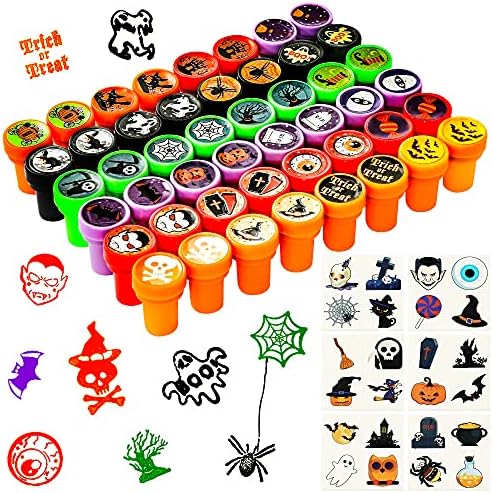 Max Fun 192pcs Halloween Party Favors Kids Stamps Stickers