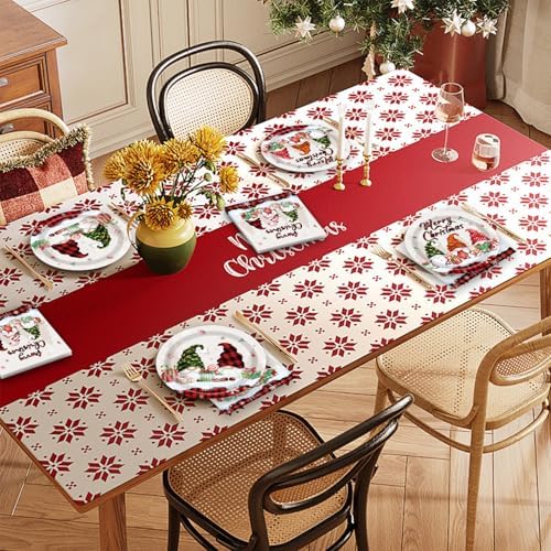 40 Pcs Christmas Party Plates with Gnome Decorations