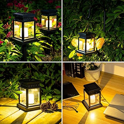 SOLPEX 8 Pack Solar Lanterns Outdoor Waterproof LED