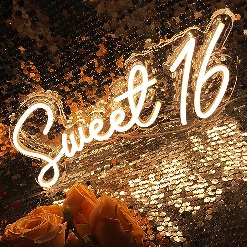 Sweet 16 LED Neon Sign with USB Power