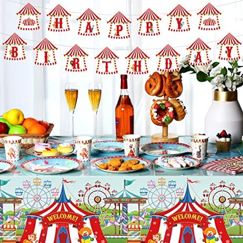 172 Pcs Circus Carnival Party Decorations Set