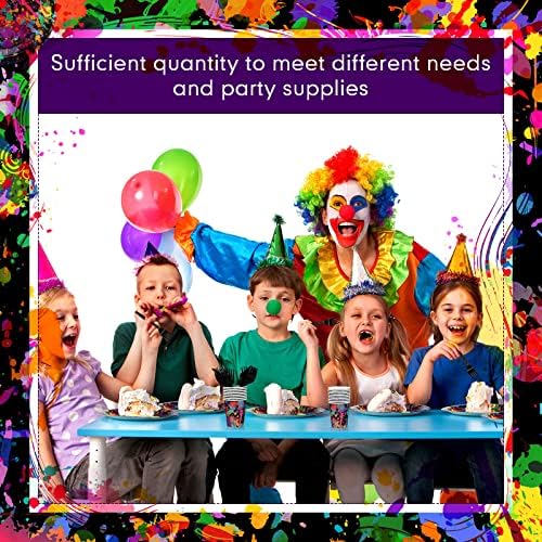 Baderke Neon Party Supplies for 36 Guests