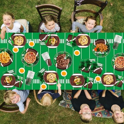 Football Party Supplies Set Serves 24