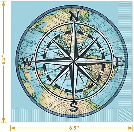 HOME HOOPLA Bon Voyage World Travel Plates Set
