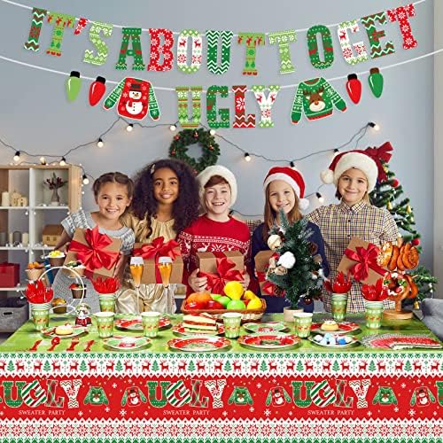 Tiamon 172 Christmas Ugly Sweater Decorations Party Set