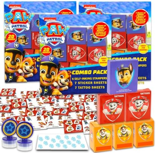 Paw Patrol Party Favors Bulk Set 60 Pieces