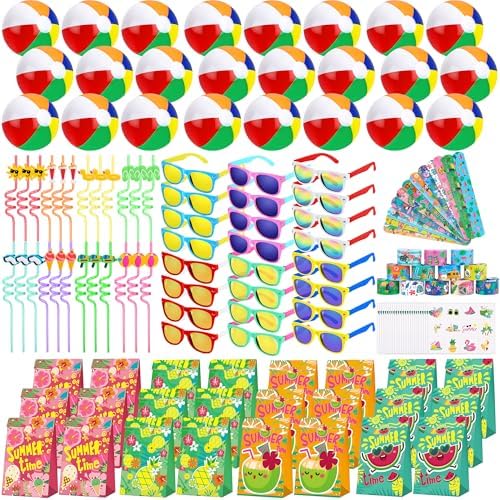 Elcoho 144 Piece Summer Party Favor Pack