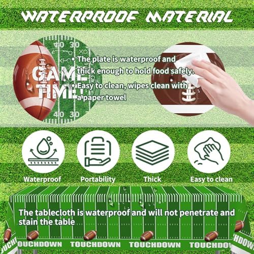Football Party Supplies Kit Serve 24