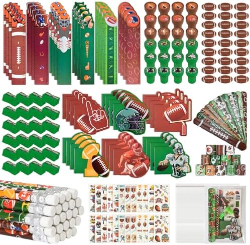 216Pcs Football Theme Party Favor Set