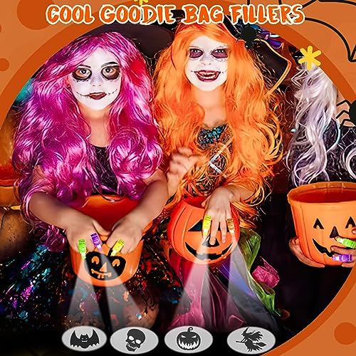 Bamamon Halloween Party Favors 36Pcs LED Light Up Finger Lights