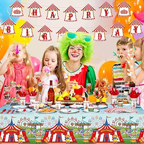 172 Pcs Circus Carnival Party Decorations Set
