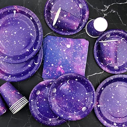 Space Galaxy Party Tableware Set for 20 Guests