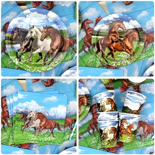 Horse Racing Party Tableware Set for 40 Guests