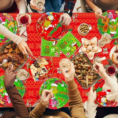 185Pcs Green Monster Christmas Decorations